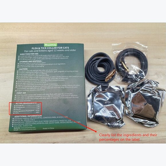 4 Pack Flea and Tick Collar for Dogs, 32 Months Protection, Adjustable, Black - Picture 8 of 9